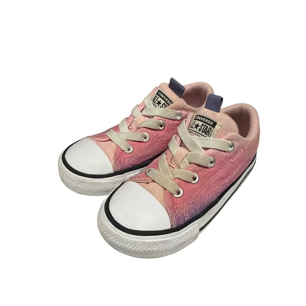 Converse Chuck Taylor All Star Infant Pink Purple Ombre Sneakers A04346F Size 8